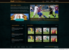 欧美足球俱乐部网站首页设计