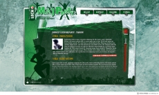 绿色音乐专辑介绍网站首页设计