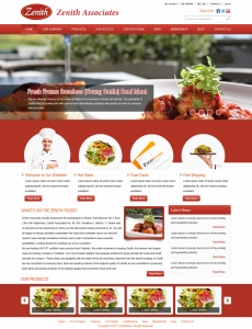 美味可口的食物制作流程网站首页设计