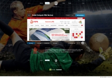 创意背景足球运动网站首页素材