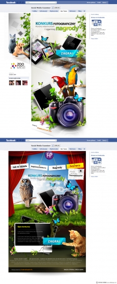 欧美创意可爱动物网站首页设计