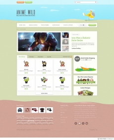 欧美玩具卡通网站首页设计