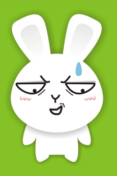 韩国卡通兔子表情手机壁纸