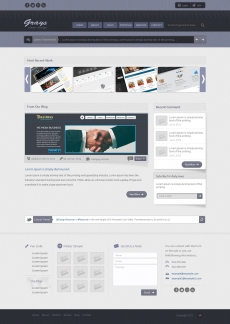 典雅灰色商务网站首页设计