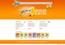 橙色可爱风格食品网站首页设计