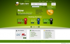 绿色健康创意网站首页设计