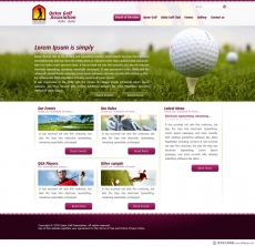 休闲高尔夫网站首页设计