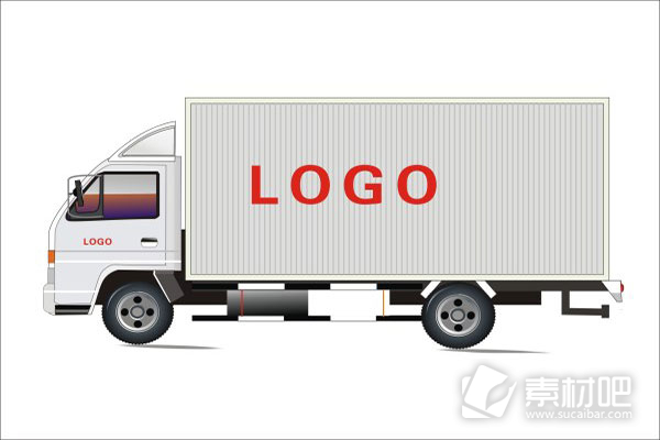 LOGO货车图标矢量素材