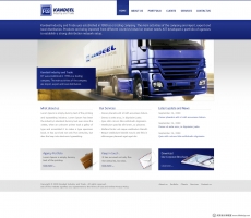 简单运输物流公司网站首页设计