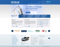 蓝色设计公司网站首页设计