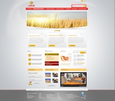 金色农产品网站首页设计