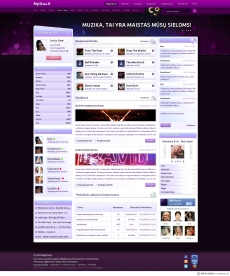 紫色神秘高贵网站首页设计
