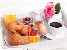 丰盛法式早餐高清图片