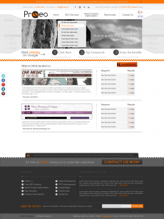 灰色背景探险网站首页设计