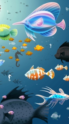 美丽海底世界奇幻手机壁纸