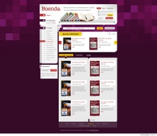紫色高贵书籍网站首页设计
