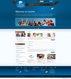 蓝色简单公司企业网站首页设计