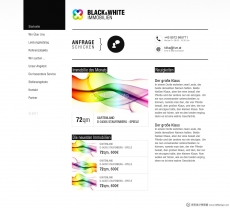 白色简单创意色彩网站首页设计