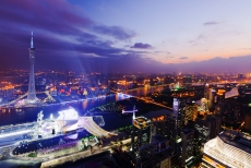 现代化繁华大都市夜景高清图片