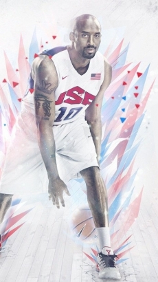 篮球明星科比帅气写真手机壁纸
