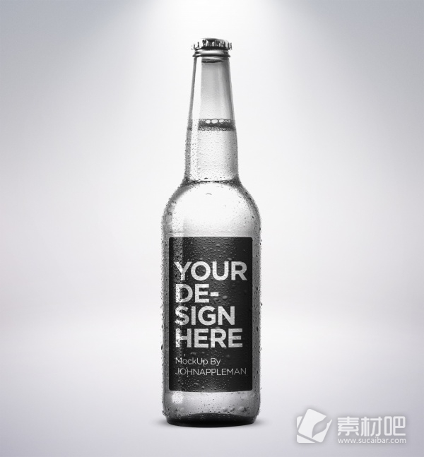 灰色背景啤酒广告PSD素材