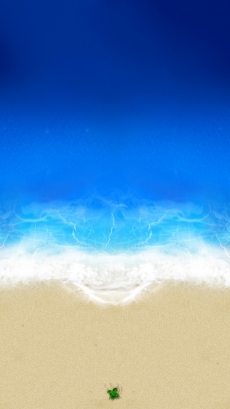 蓝色风景iPhone 6 plus手机壁纸