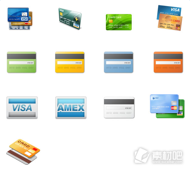 信用卡图标素材