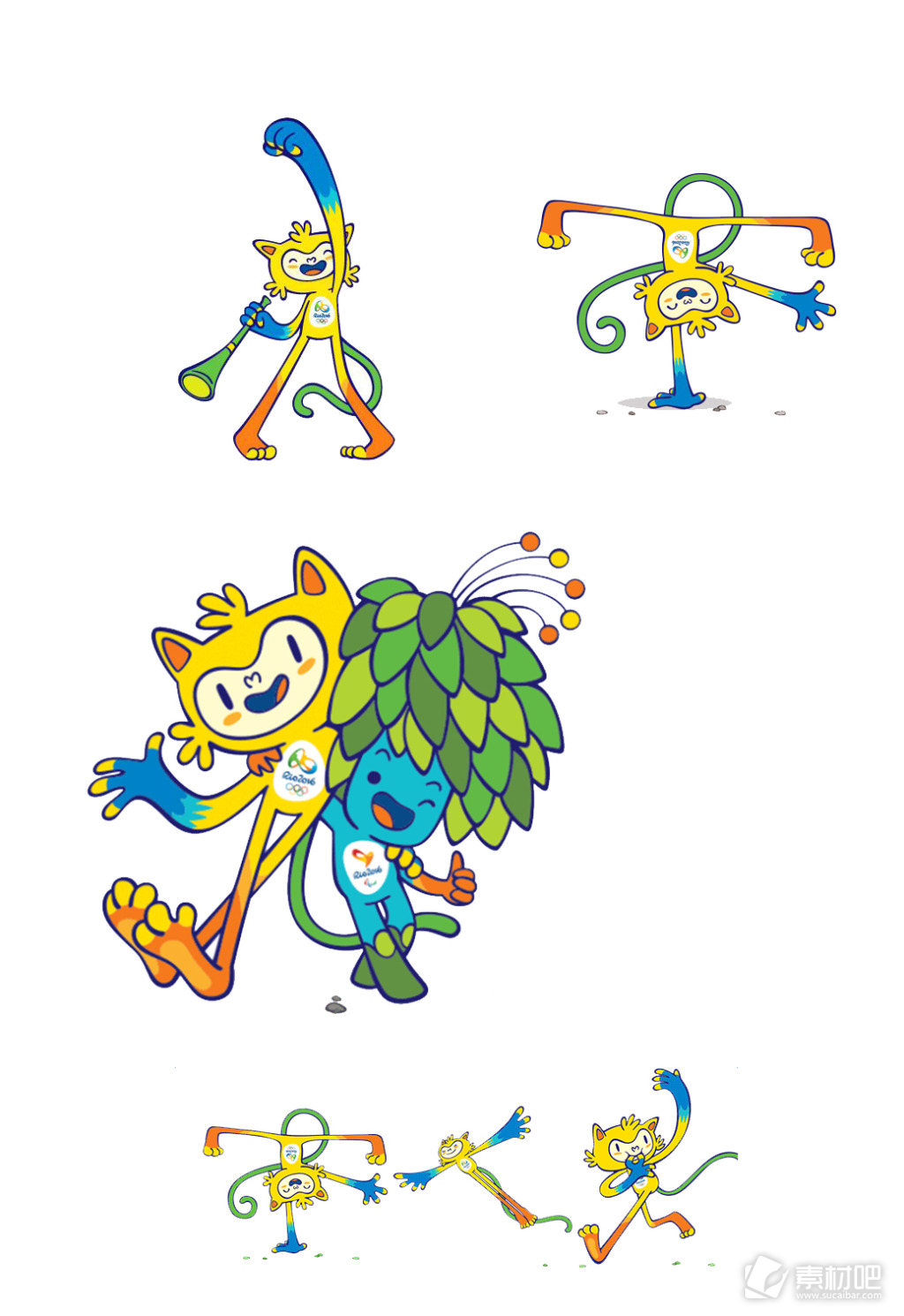 里约奥运会吉祥物psd素材