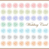 婚礼浪漫卡片矢量设计