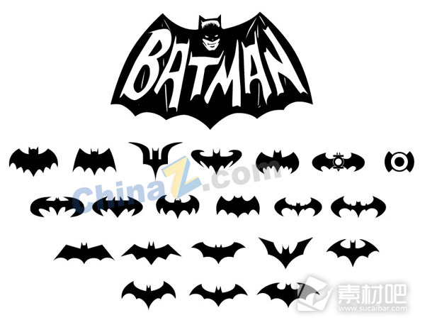 蝙蝠侠BATMAN标志矢量