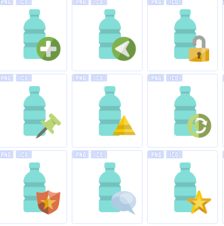 塑料瓶子图标下载