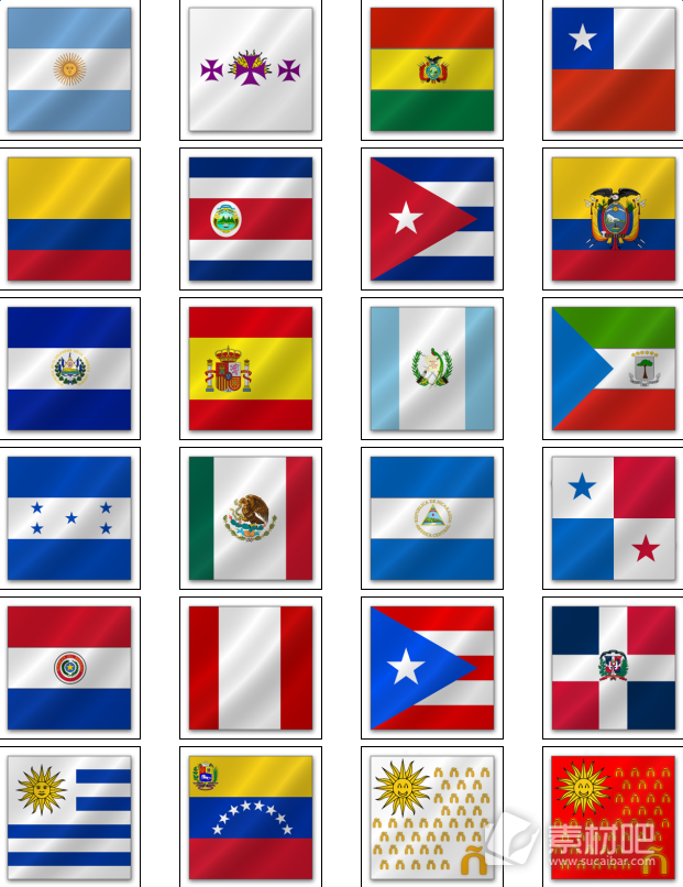 正方型旗帜图标