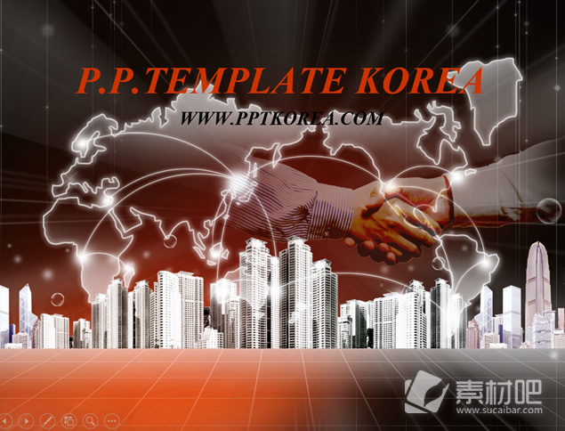 全球贸易合作质感商务ppt模板