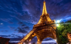 城市景观高清巴黎夜景壁纸桌面
