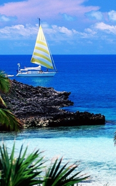 加勒比海风景手机壁纸