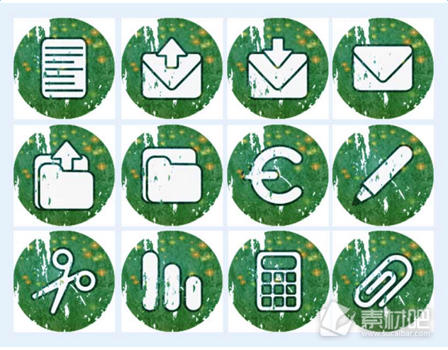 绿色的圆形信息图标PNG图片素材