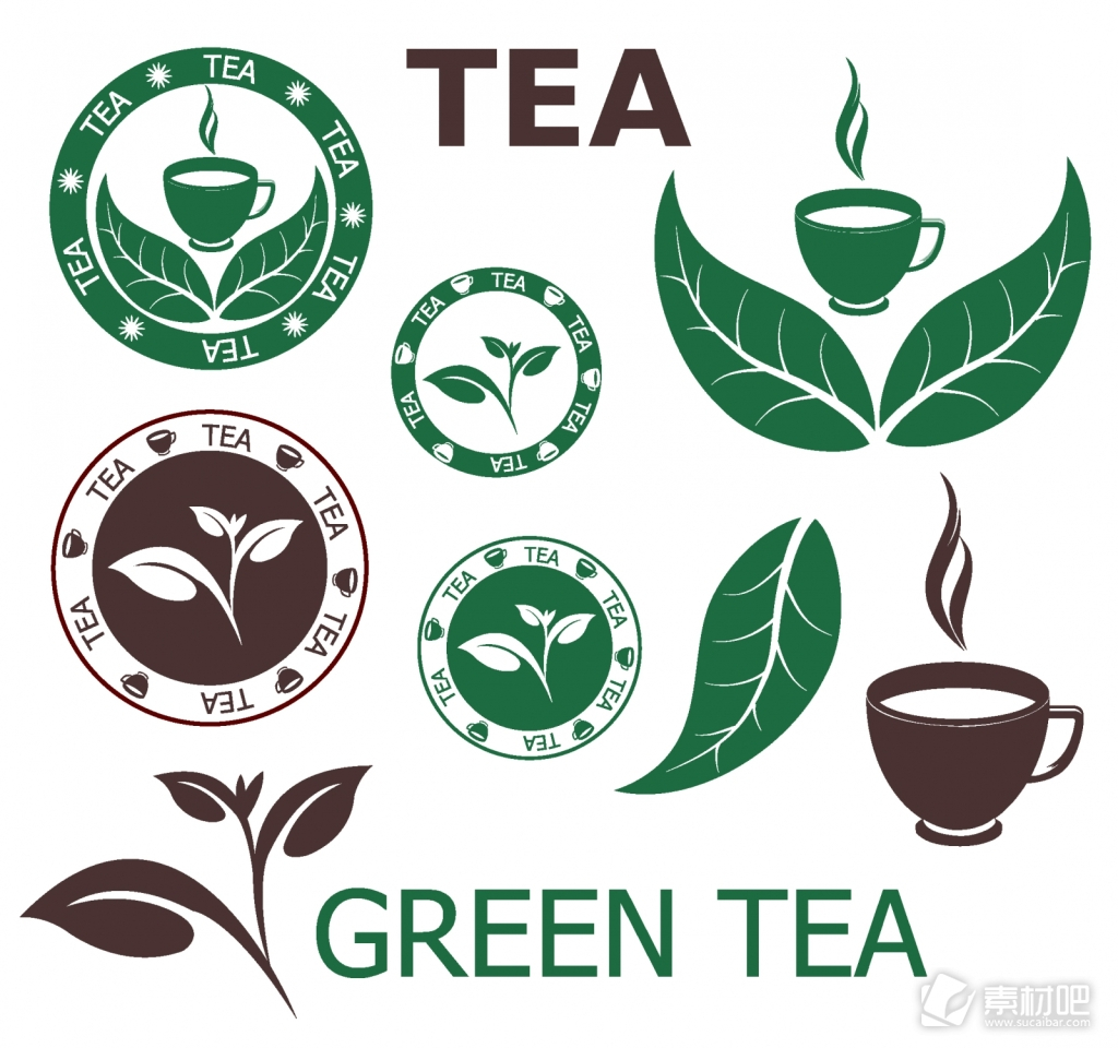 茶叶标志矢量图