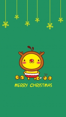 圣诞节唯美可爱卡通图片手机壁纸
