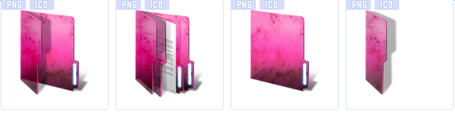 粉色文件夹桌面图标