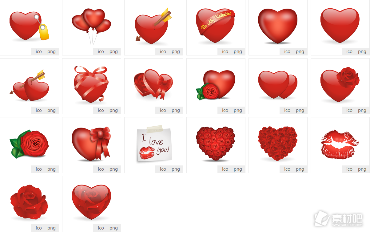 20款图标valentine-love
