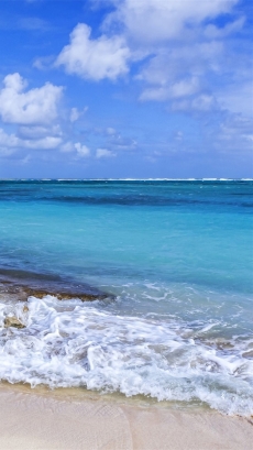 美丽蔚蓝大海风景iPhone壁纸