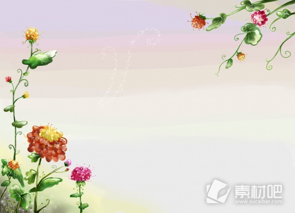 植物花卉装饰背景图