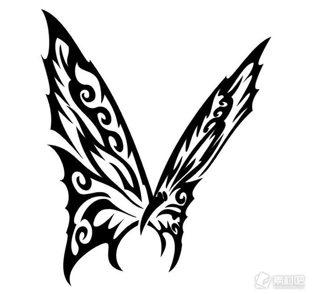 个性蝴蝶纹身图片