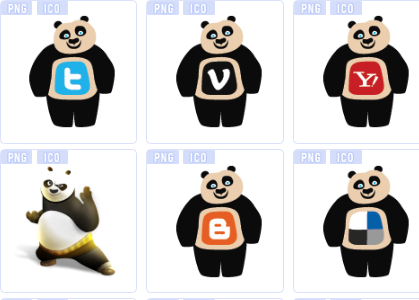 中国熊猫图标下载