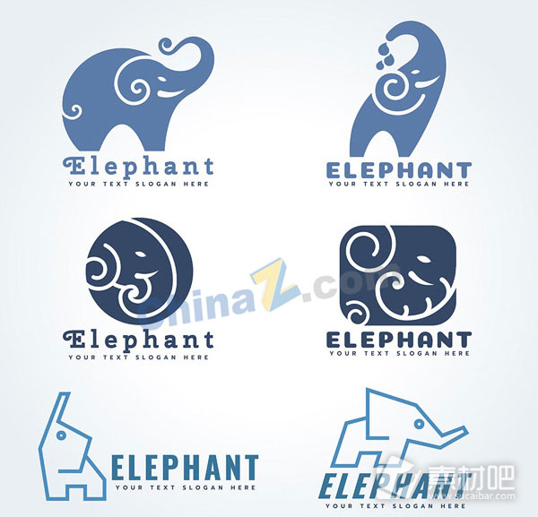 小象logo设计矢量素材