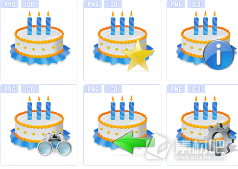 生日蛋糕电脑图标下载