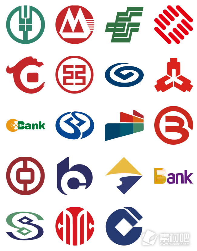 19款银行logo大全图标素材