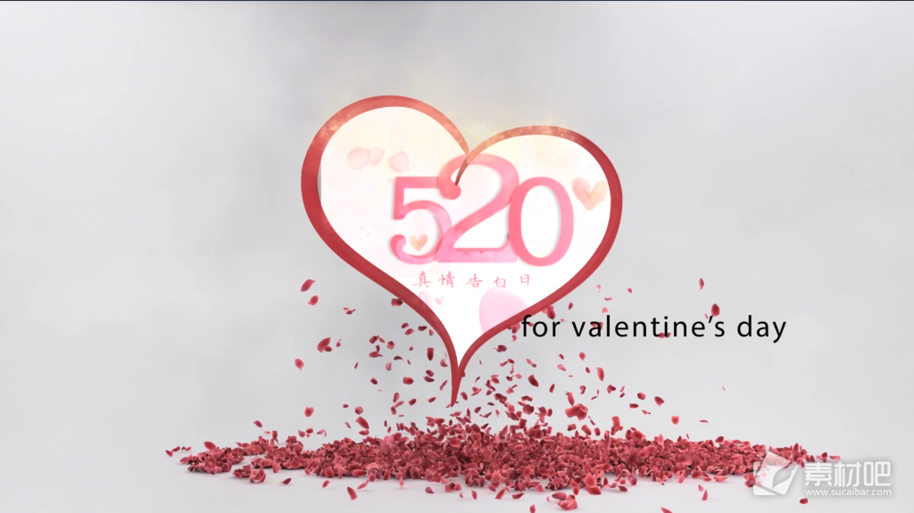 520情人节浪漫表白求婚通用视频