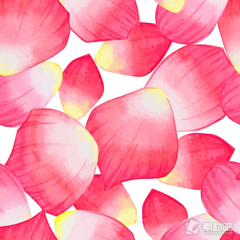 粉红色花瓣无缝背景矢量素材