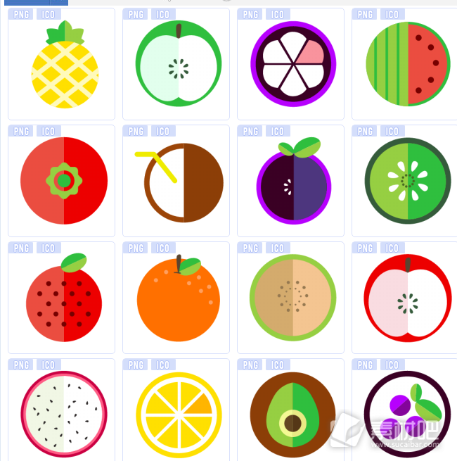 水果系列图标免费下载